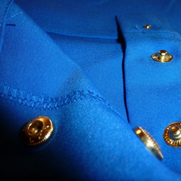 Anne Klein Slim Crop Petite Blue Woven pants ( waist is17.5") - Picture 14 of 16